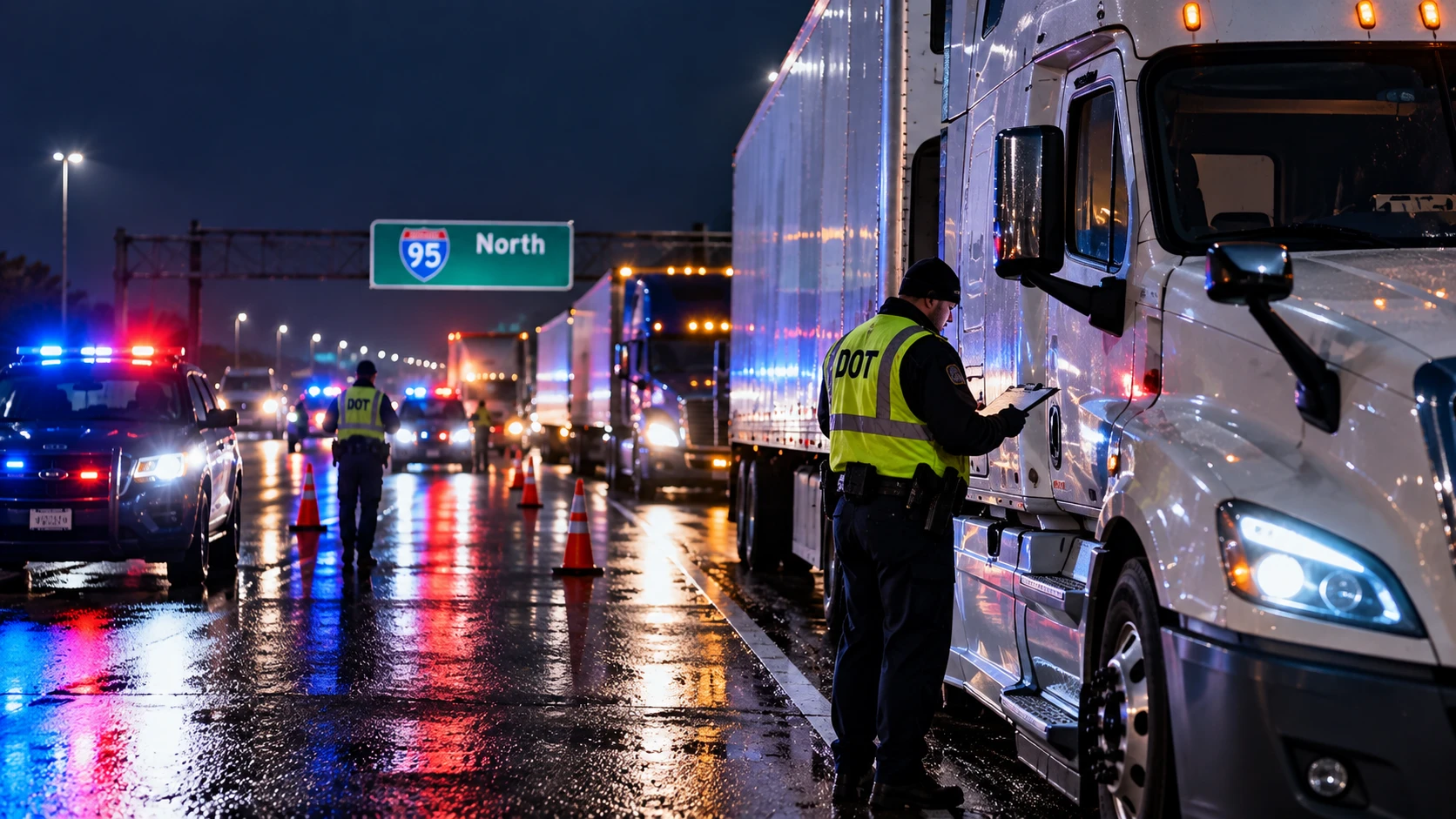 Operation Saturday Night Fever: 78 Drivers Out of Service on I-95